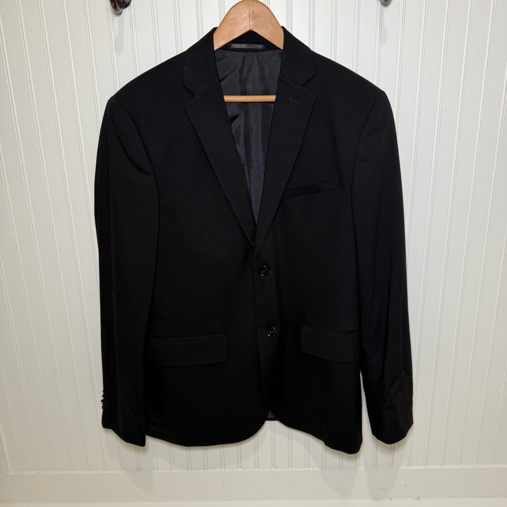 H&M Slim Fit Black Men's Blazer- Black